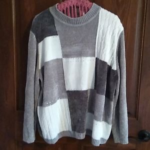 Alfred Dunner Color Block Sweater 3X